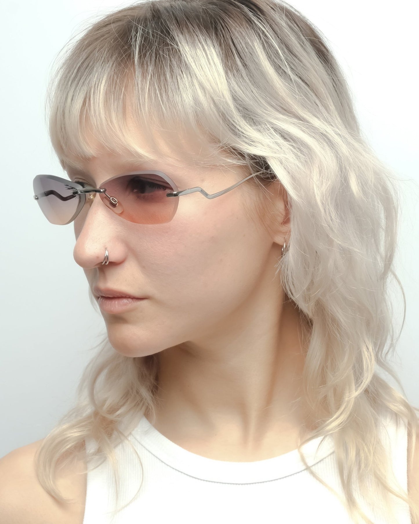 2000s Moschino Rimless Sunglasses - Sunglasses - image - 7