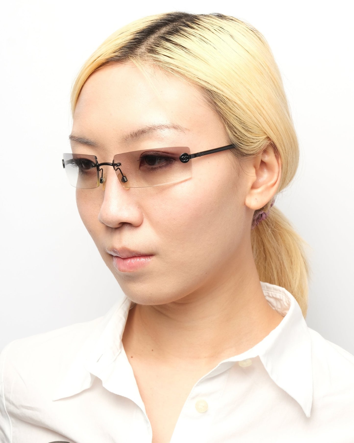 2002 Chanel Rimless - Sunglasses - image - 2