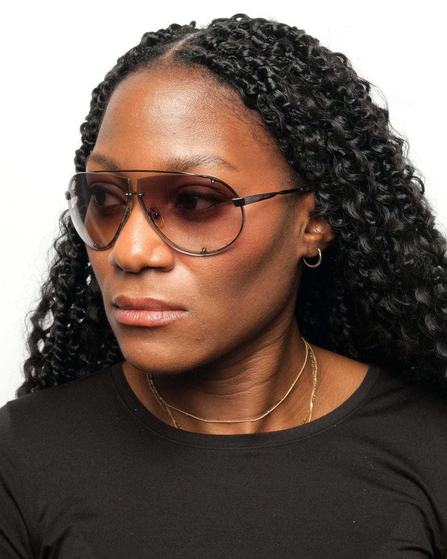 Alexander McQueen Aviator - Sunglasses - image - 4