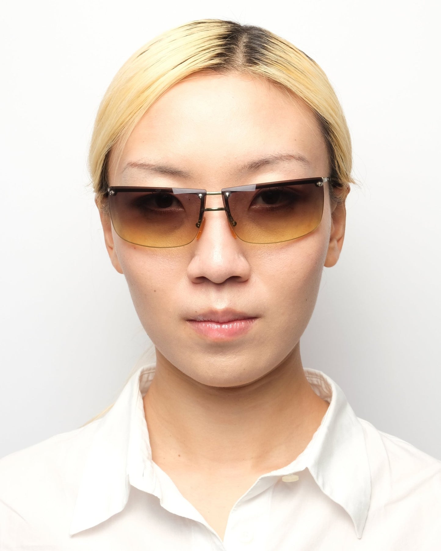 Runway FW2000 Gucci half - frame sunglasses - Sunglasses - image - 5