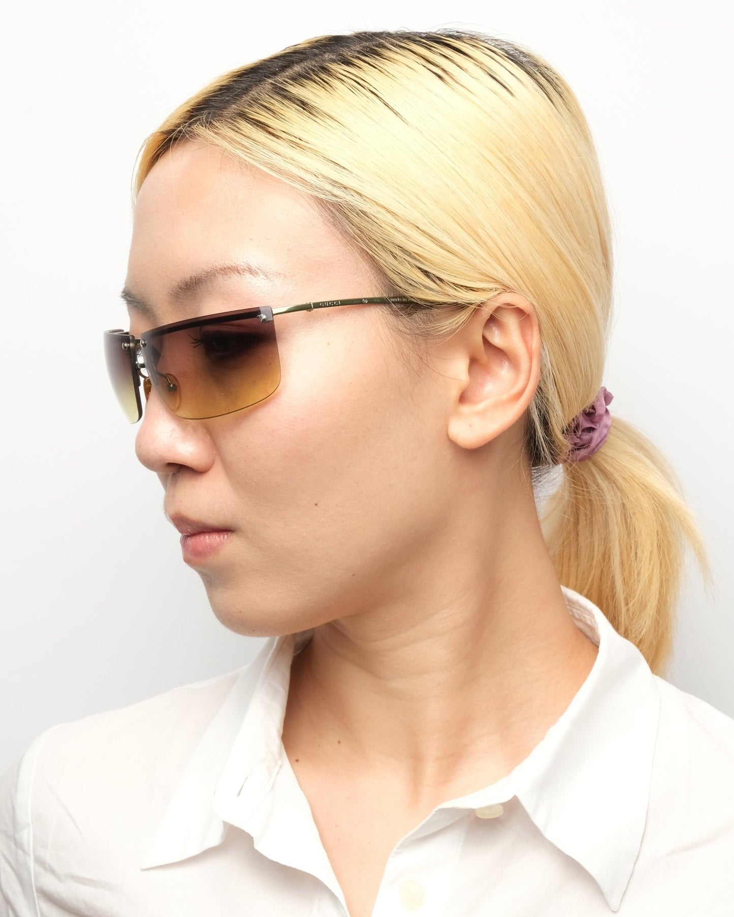 Runway FW2000 Gucci half - frame sunglasses - Sunglasses - image - 6
