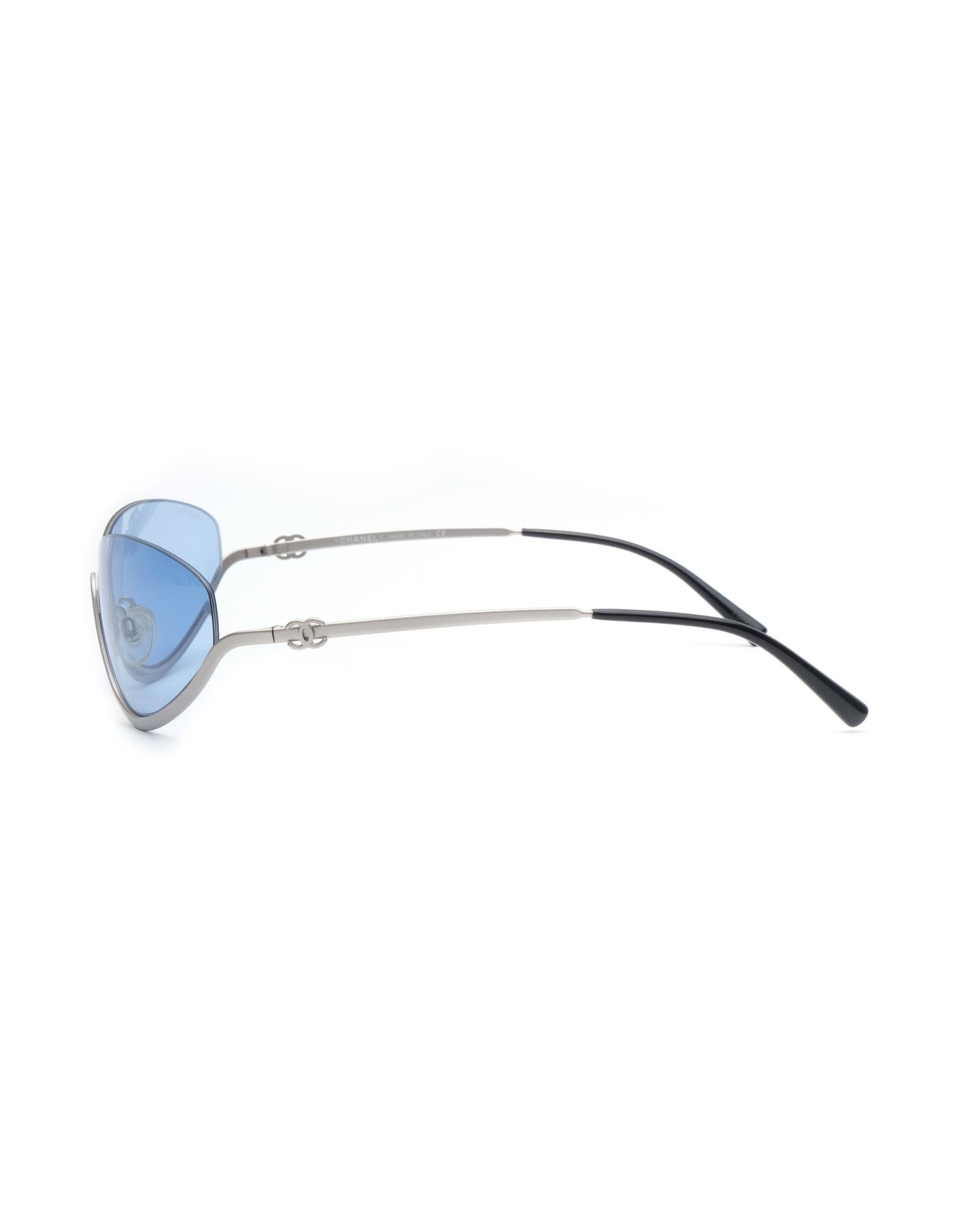 SS2000 Chanel Half - Rim Sunglasses in Satin Silver - Sunglasses - image - 7
