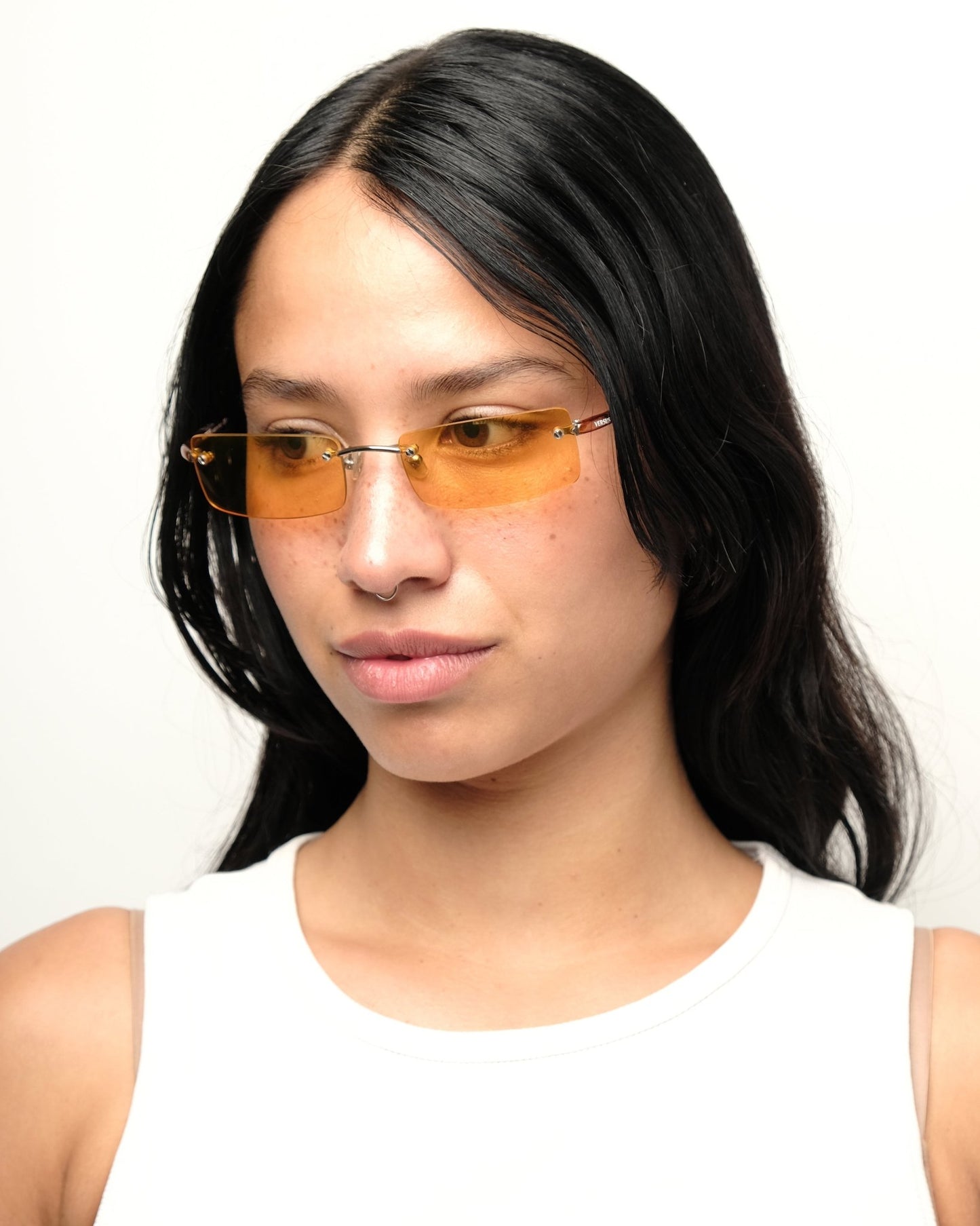 Versus - Versus by Versace 1990s rimless sunglasses vintage Sunglasses – The Dryads