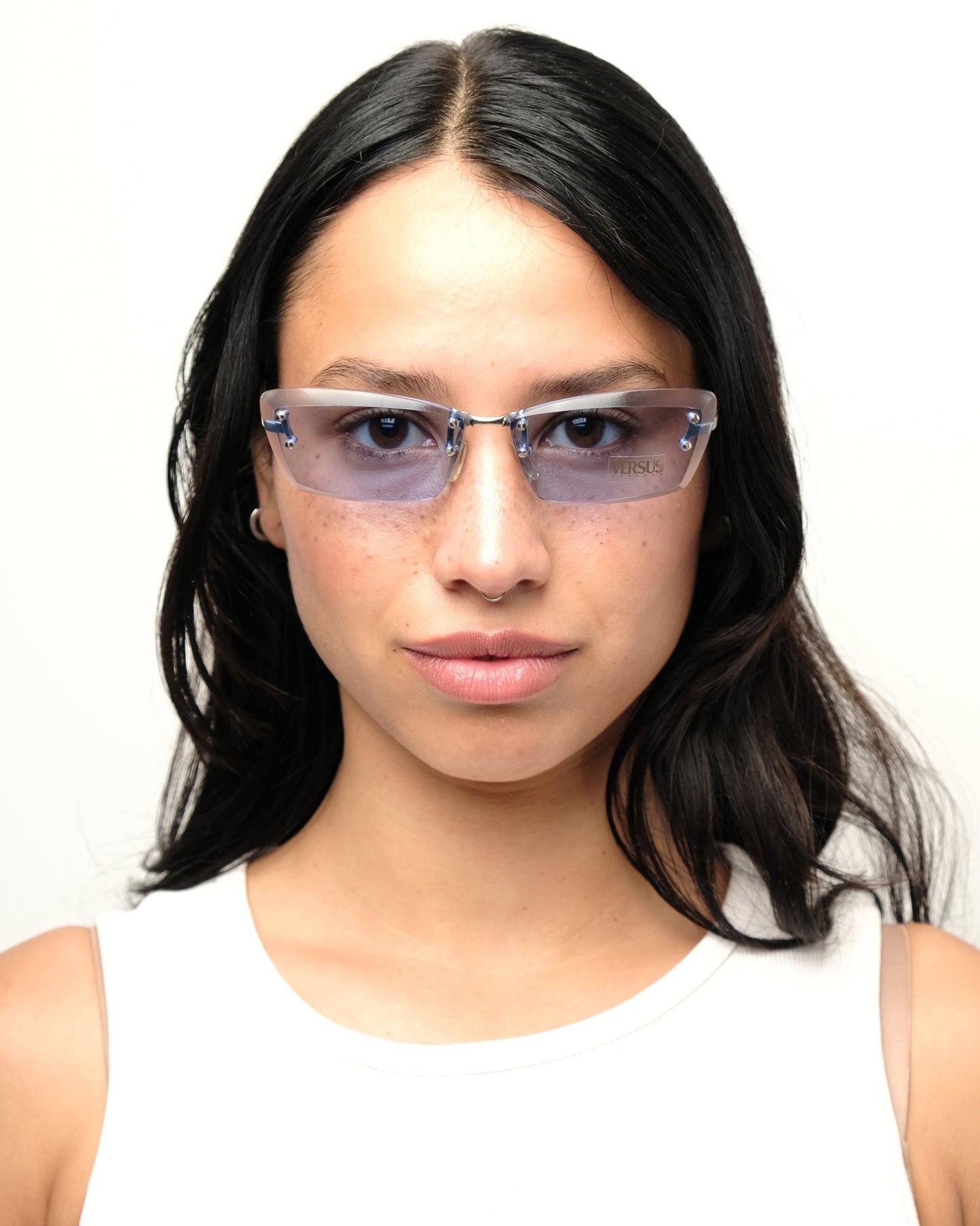 Versus - Versus by Versace rimless sunglasses vintage Sunglasses – The Dryads