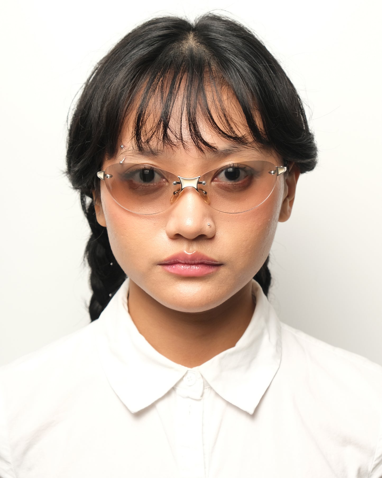 Hugo Boss rimless sunglasses