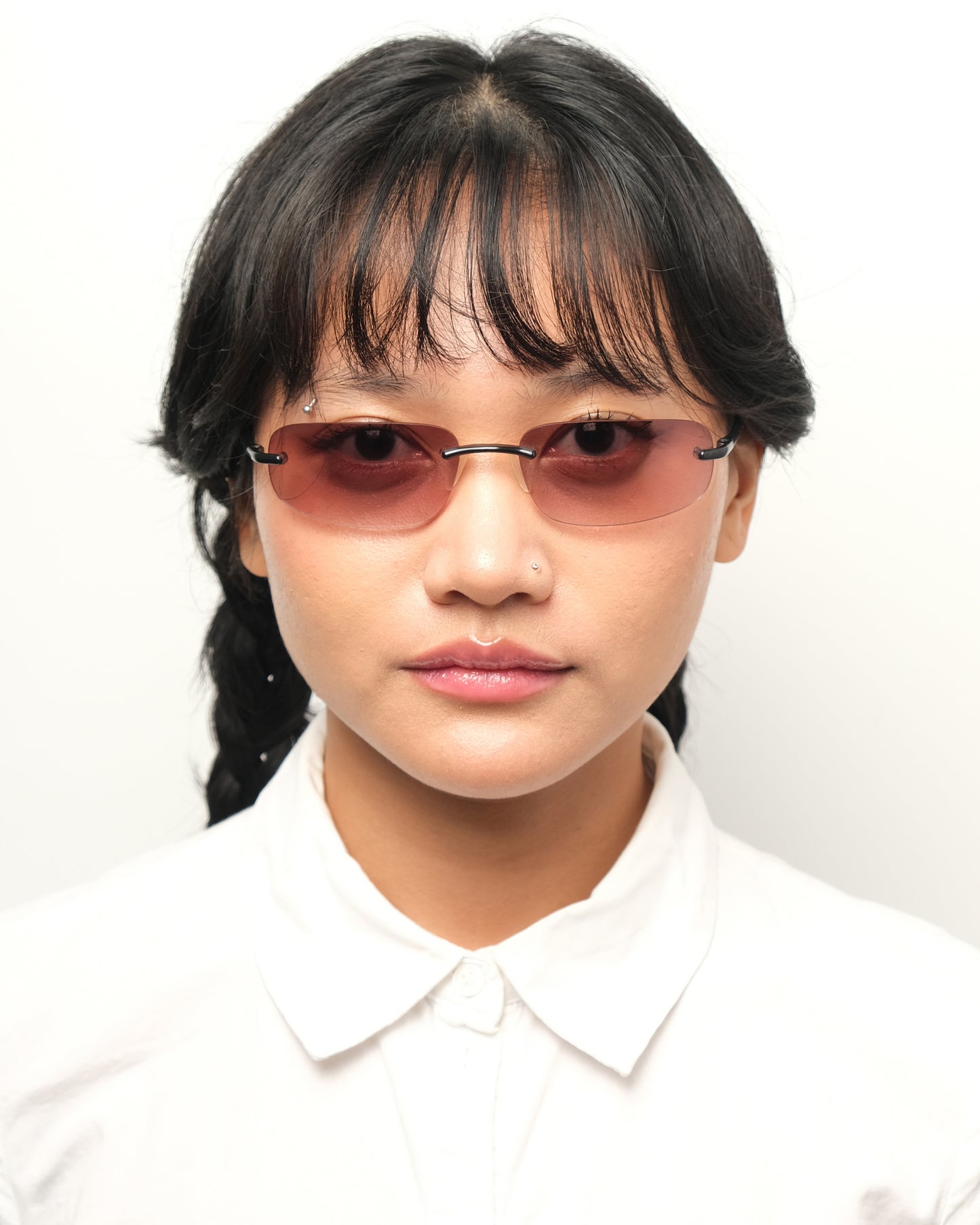 Calvin Klein rimless sunglasses