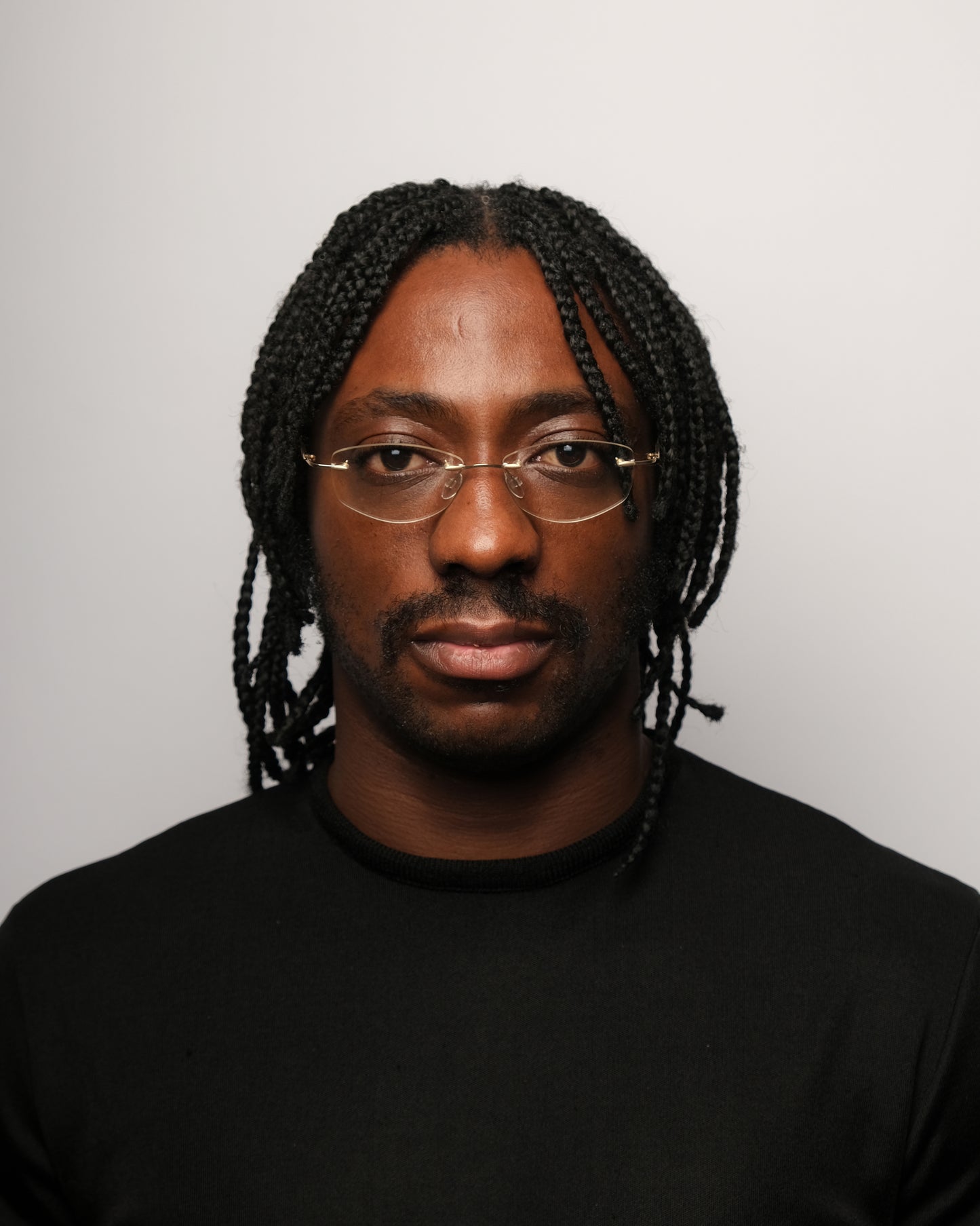 Krizia rimless optical frame