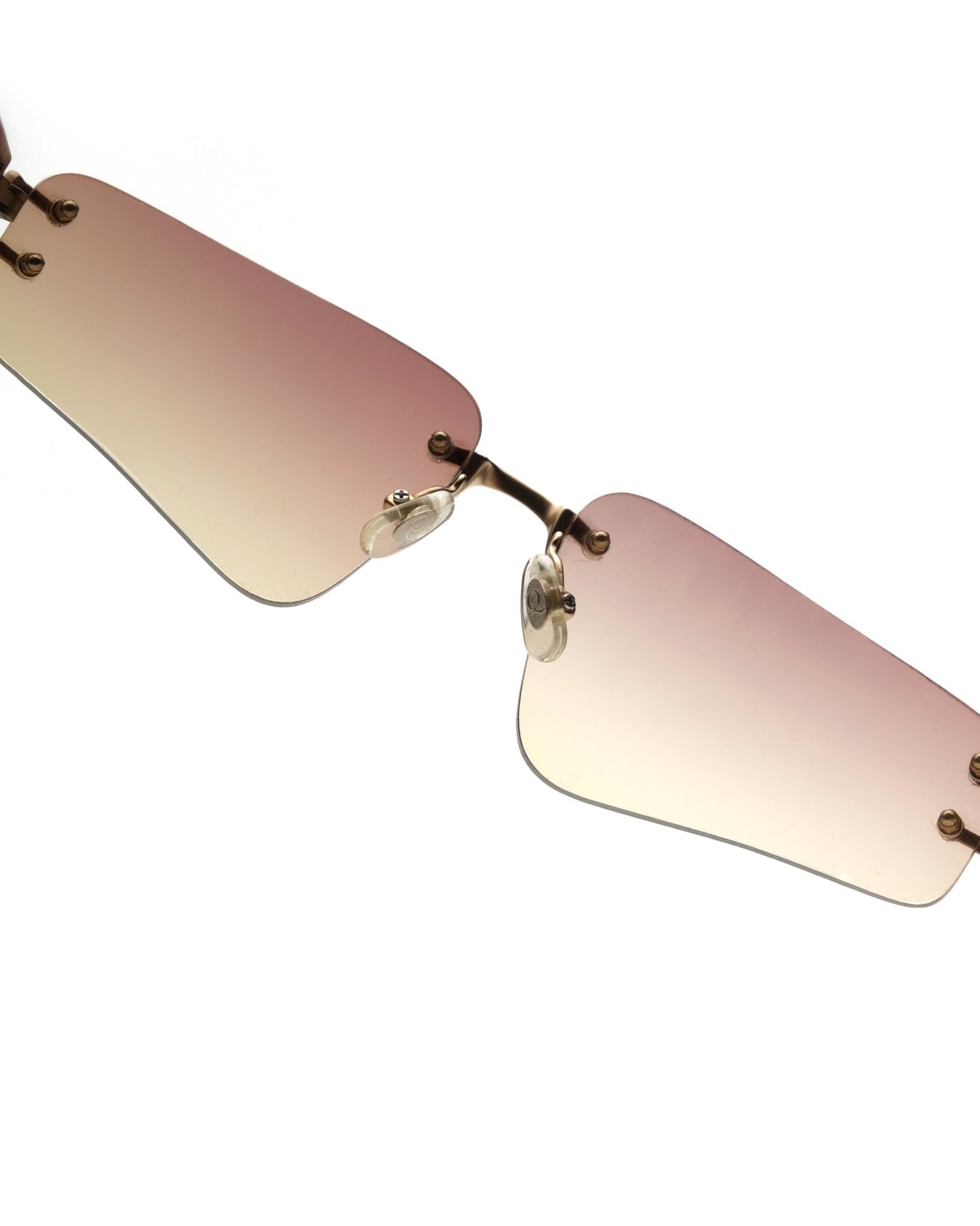 Alexander McQueen - Alexander McQueen rimless sunglasses vintage – The Dryads