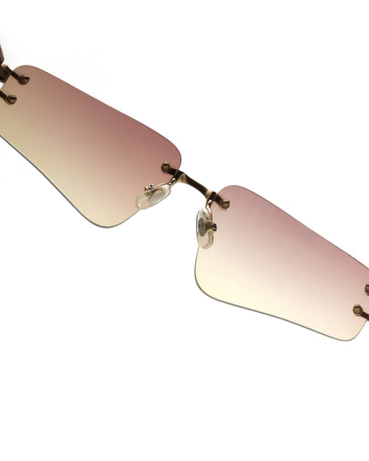 Alexander McQueen - Alexander McQueen rimless sunglasses vintage – The Dryads