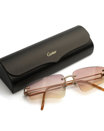 Alexander McQueen - Alexander McQueen rimless sunglasses vintage – The Dryads