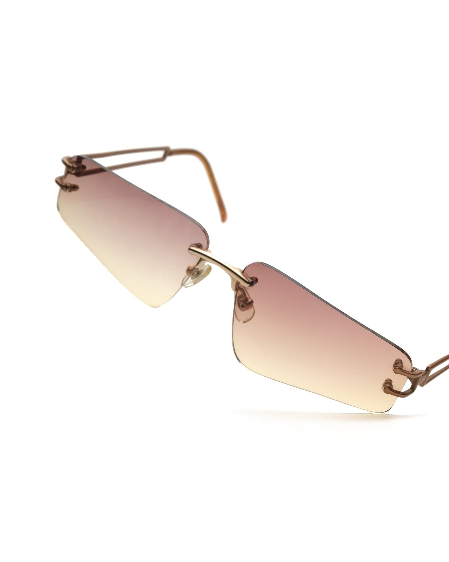 Alexander McQueen - Alexander McQueen rimless sunglasses vintage – The Dryads