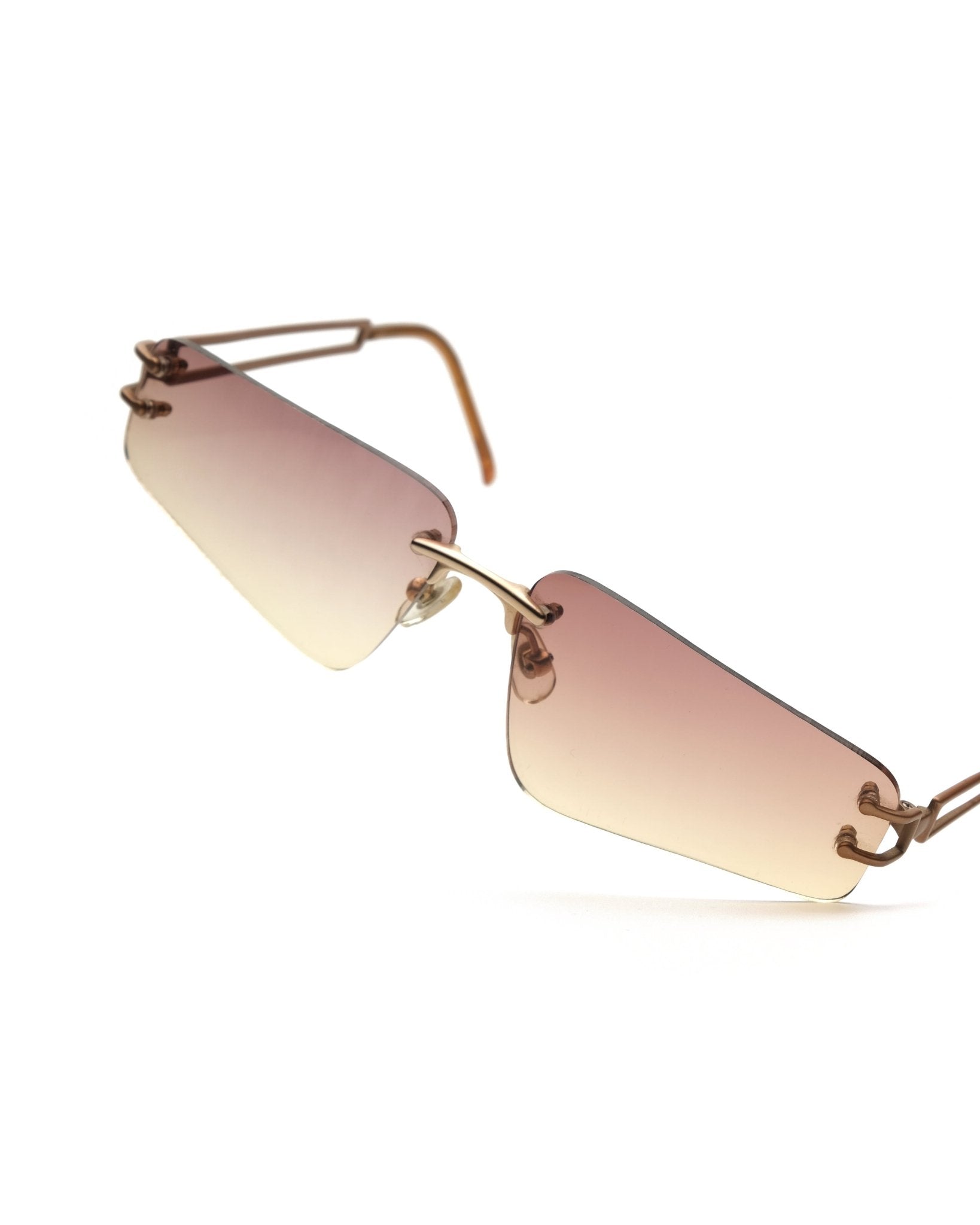 Alexander McQueen - Alexander McQueen rimless sunglasses vintage – The Dryads