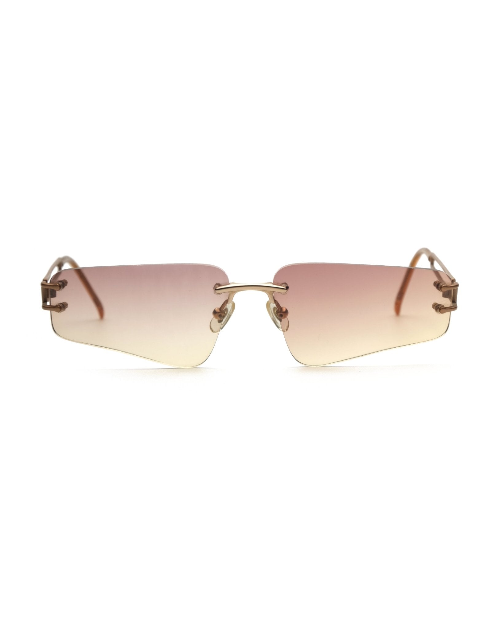 Alexander McQueen - Alexander McQueen rimless sunglasses vintage – The Dryads
