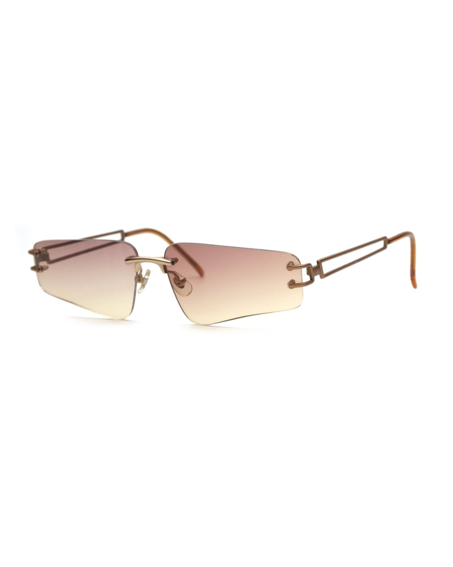Alexander McQueen - Alexander McQueen rimless sunglasses vintage – The Dryads