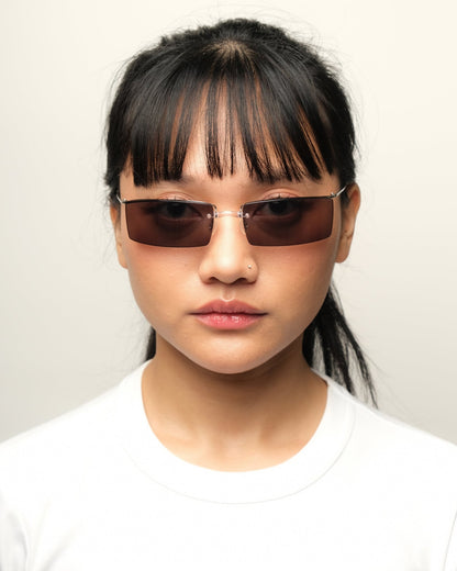 Boss - Boss half - rim sunglasses vintage Sunglasses – The Dryads