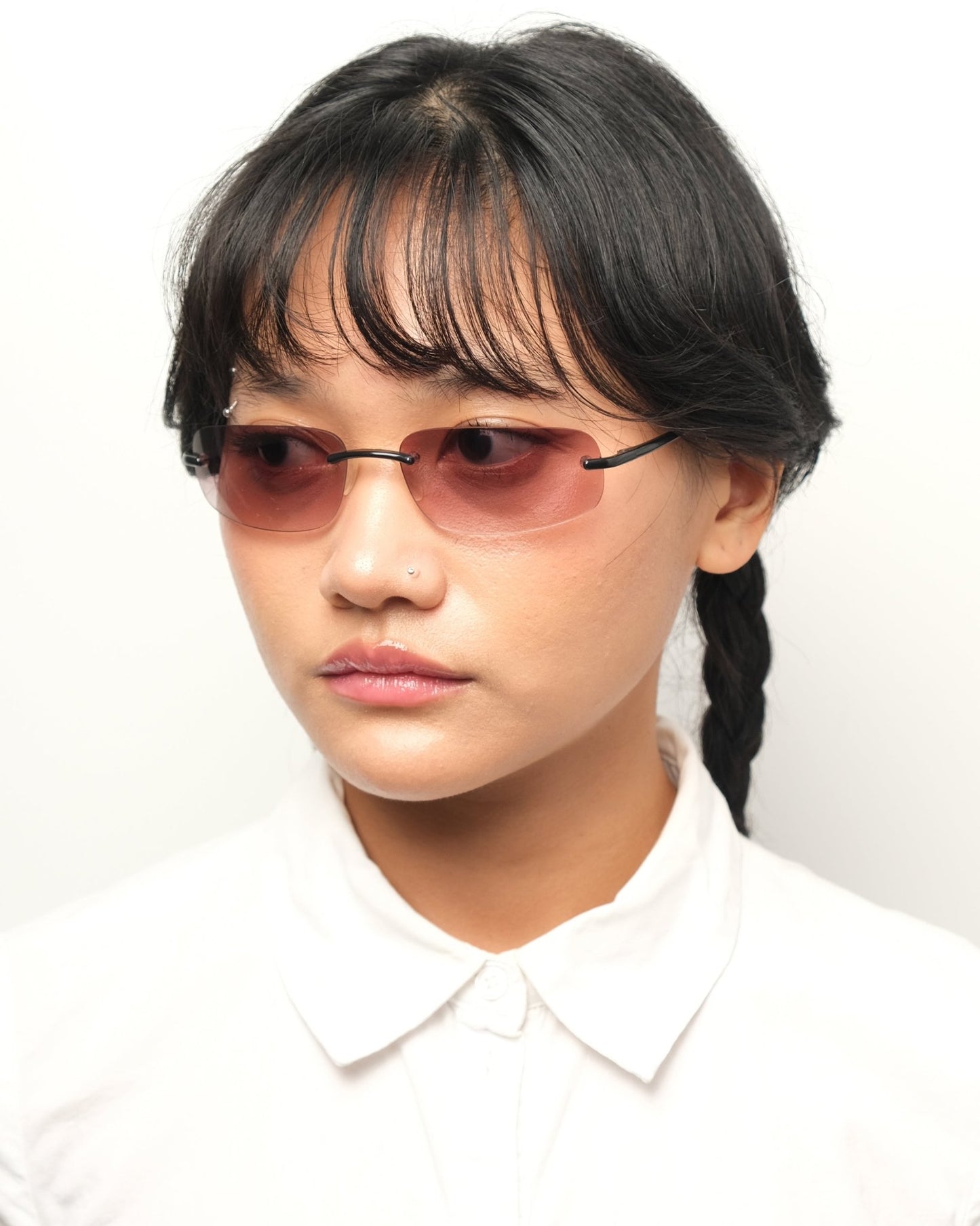 Calvin Klein - Calvin Klein rimless sunglasses vintage Vintage Sunglasses – The Dryads