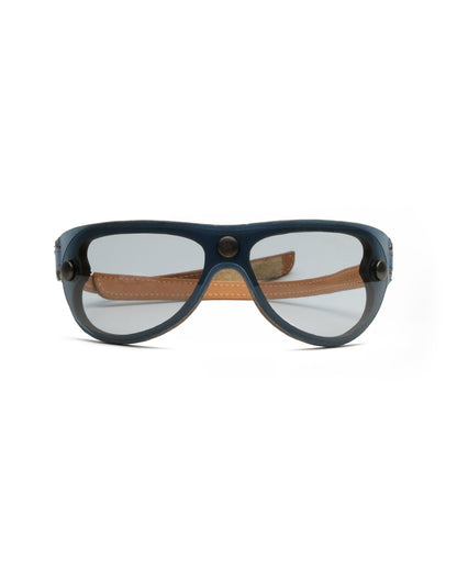 Celine - Celine Spring 2000 leather mask vintage Sunglasses – The Dryads
