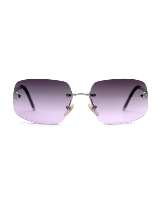 Chanel-Chanel Spring 2002 rimless sunglasses vintage Sunglasses – The Dryads