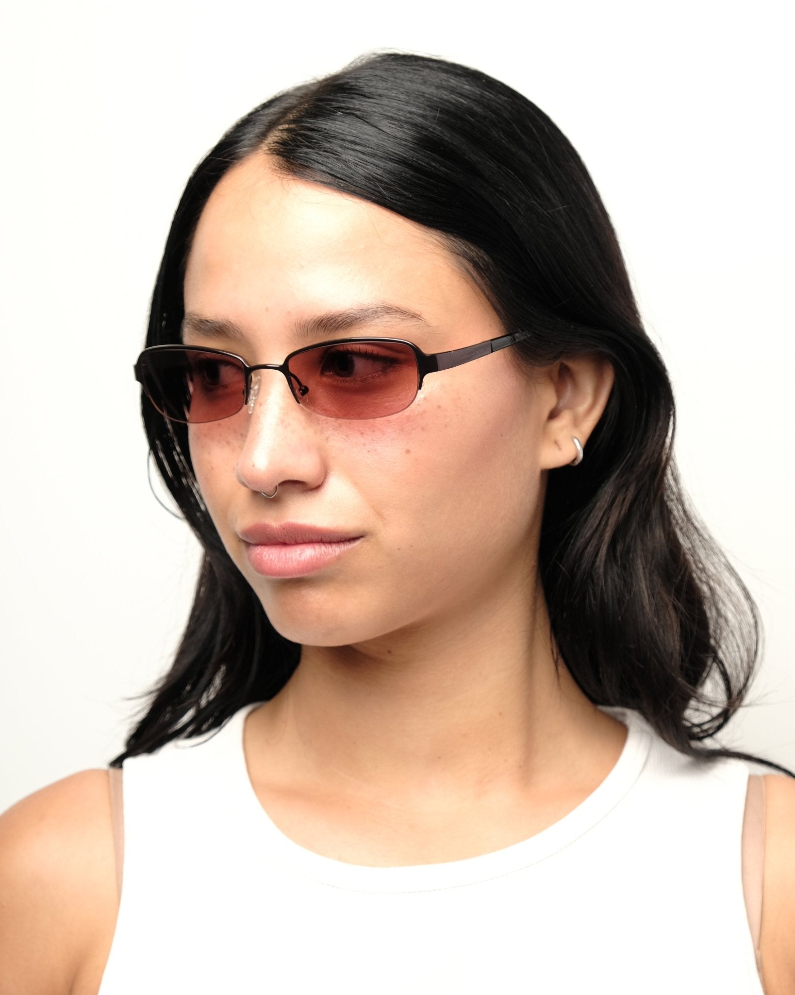 DKNY - DKNY semi - rimless sunglasses vintage Sunglasses – The Dryads