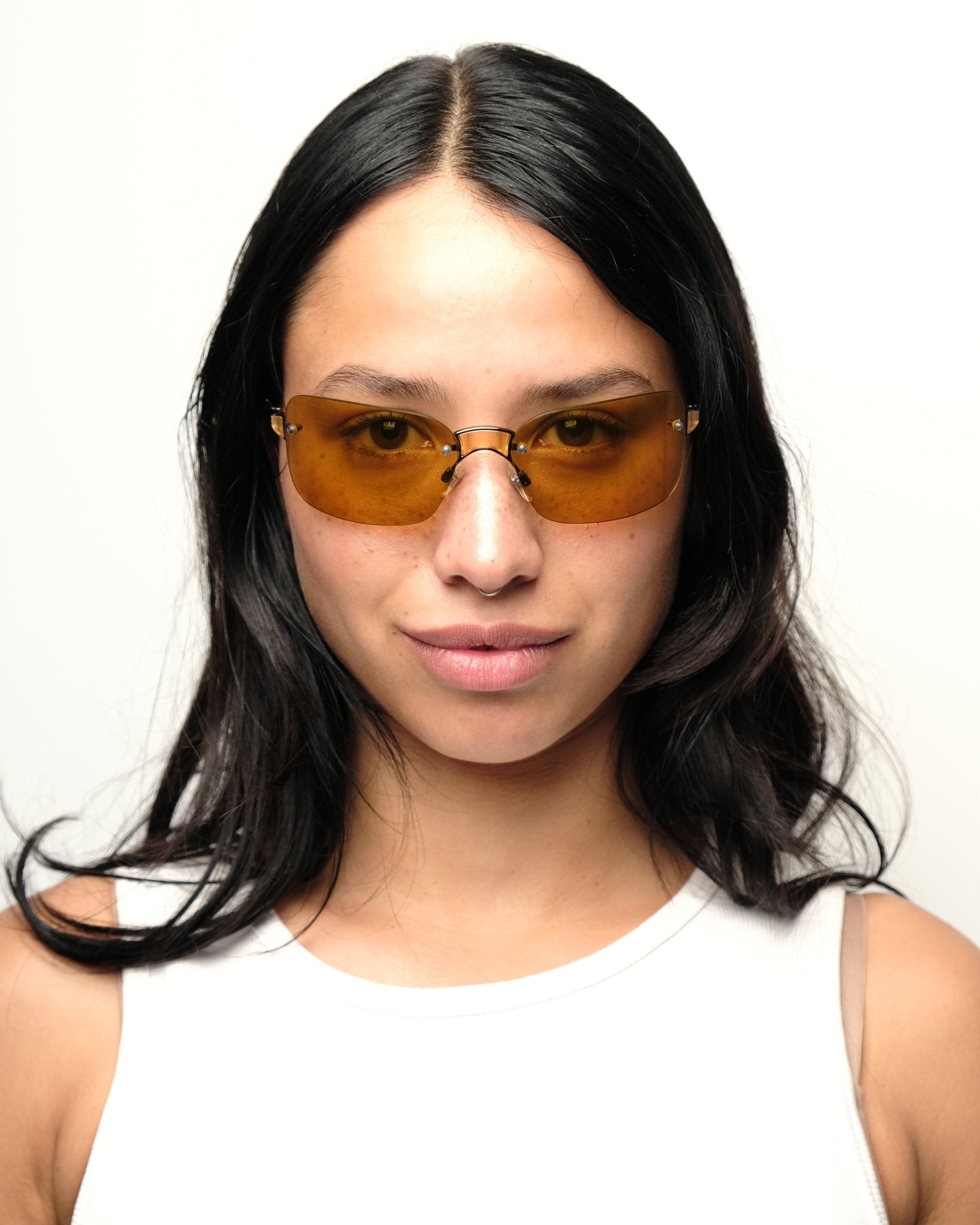 Emporio Armani - Emporio Armani rimless sunglasses vintage Sunglasses – The Dryads