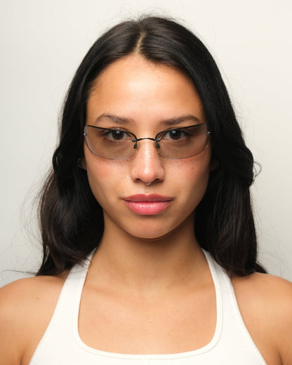 Emporio Armani - Emporio Armani Spring 2001 half - frame vintage Sunglasses – The Dryads