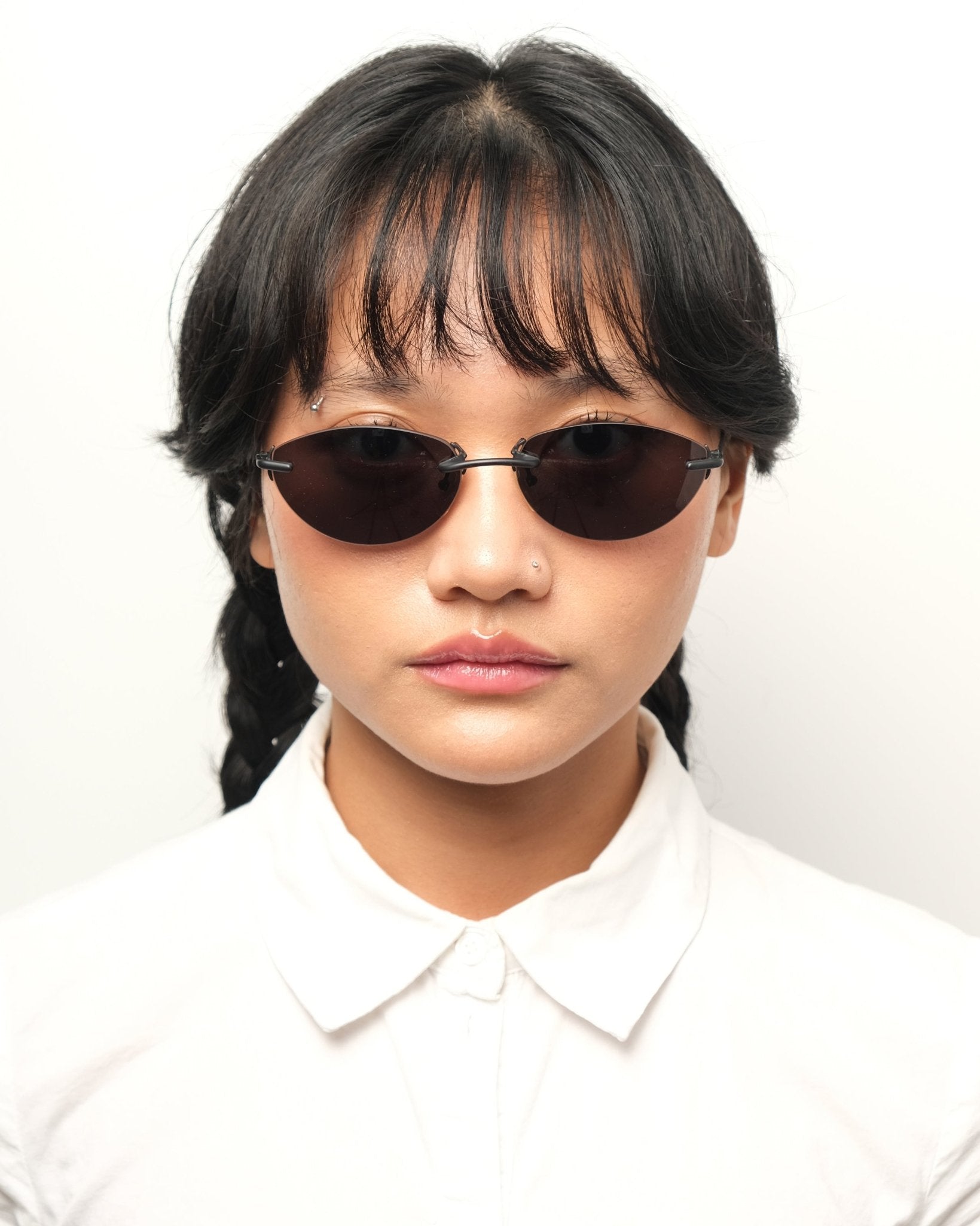 Gianfranco Ferré - Gianfranco Ferré rimless sunglasses vintage Vintage Sunglasses – The Dryads