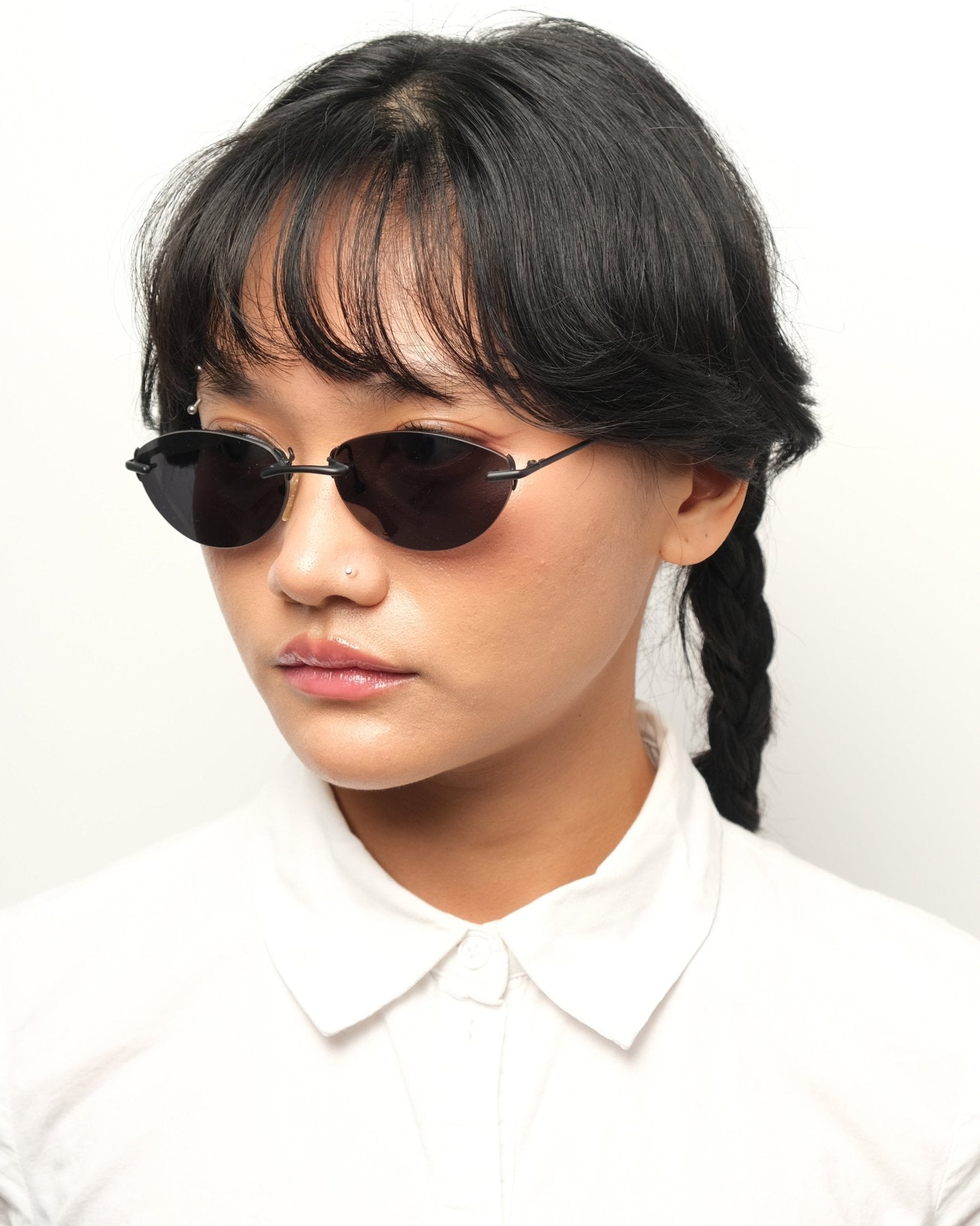 Gianfranco Ferré - Gianfranco Ferré rimless sunglasses vintage Vintage Sunglasses – The Dryads