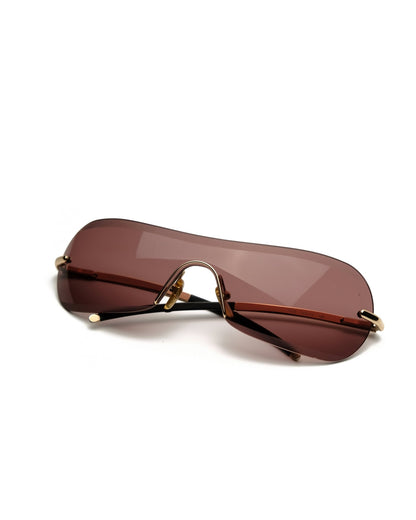 Giorgio Armani - Giorgio Armani Spring 2001 shield vintage Sunglasses – The Dryads