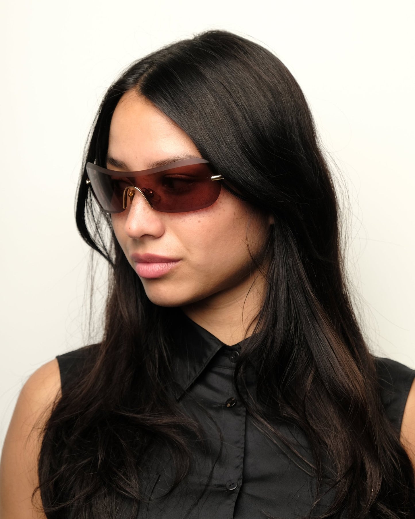 Giorgio Armani - Giorgio Armani Spring 2001 shield vintage Sunglasses – The Dryads