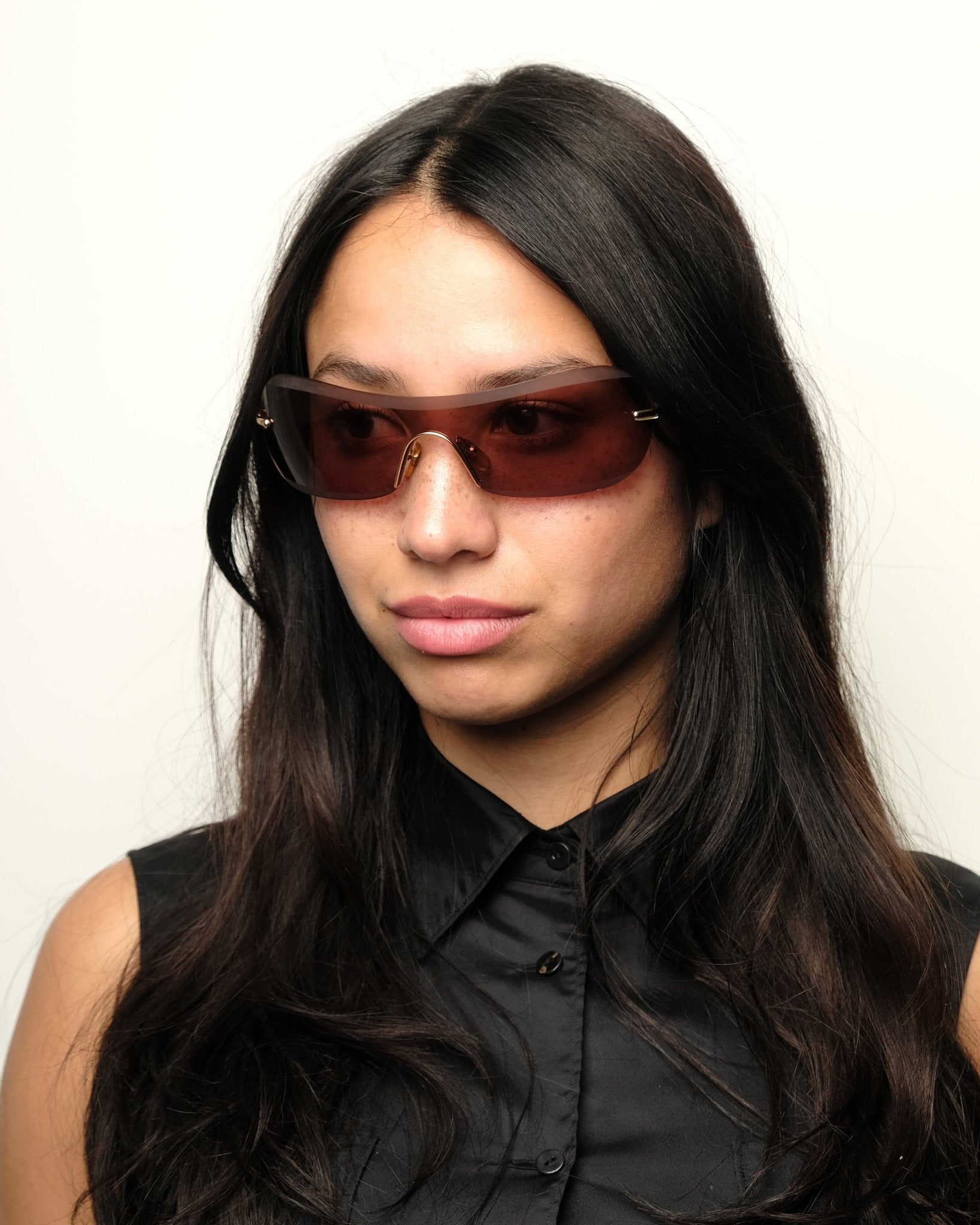 Giorgio Armani - Giorgio Armani Spring 2001 shield vintage Sunglasses – The Dryads