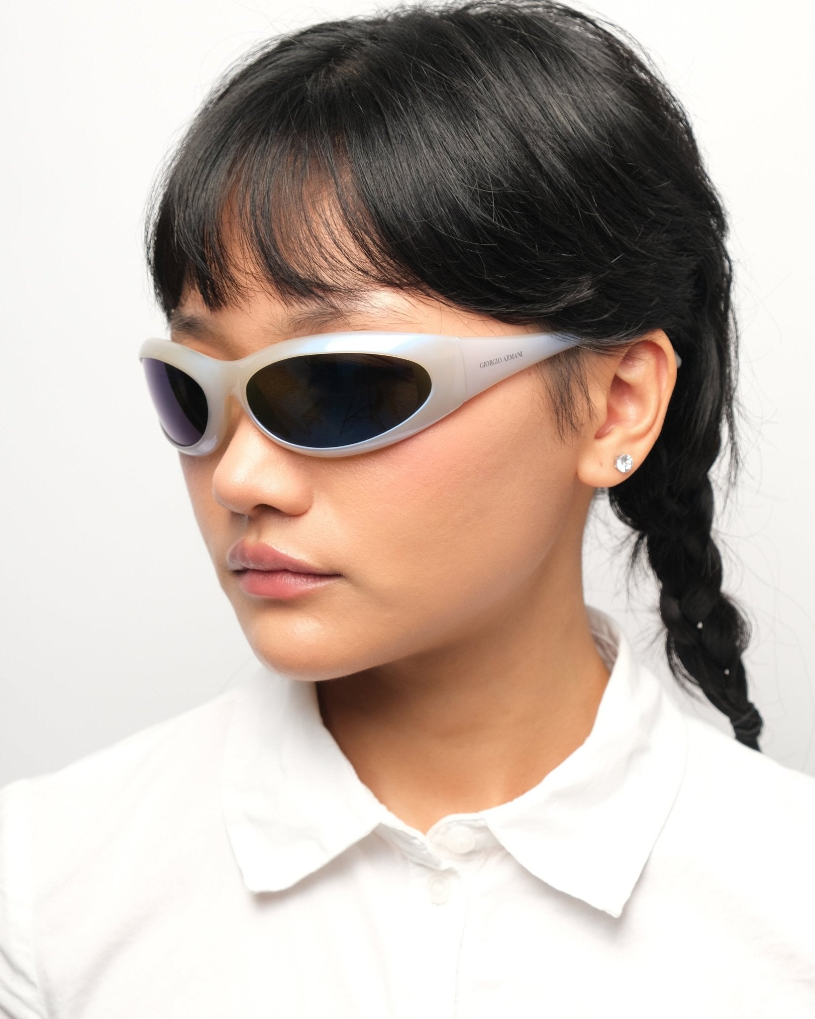 Giorgio Armani - Giorgio Armani Wraparound vintage Sunglasses – The Dryads