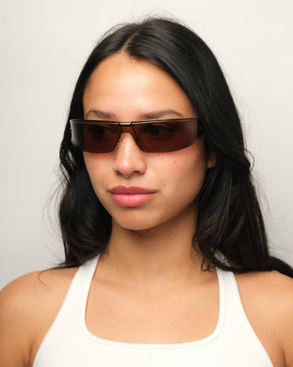 Gucci - Gucci Spring 2003 half - frame vintage Sunglasses – The Dryads