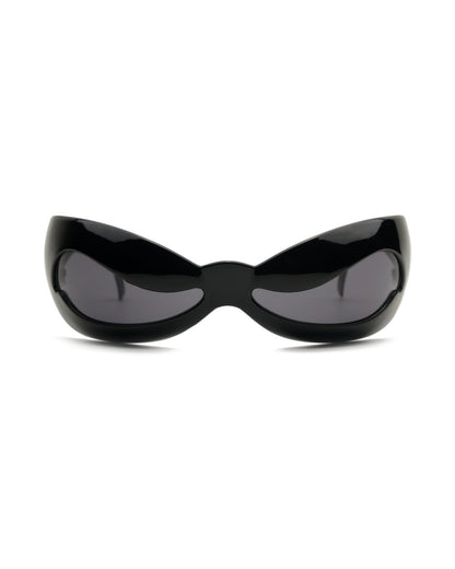 Jeremy Scott x Linda Farrow - Jeremy Scott x Linda Farrow wraparound sunglasses vintage Sunglasses – The Dryads