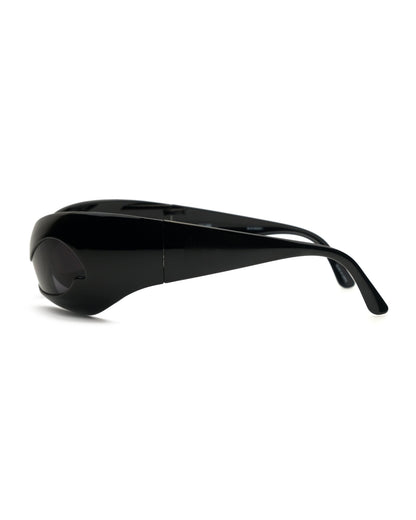 Jeremy Scott x Linda Farrow - Jeremy Scott x Linda Farrow wraparound sunglasses vintage Sunglasses – The Dryads