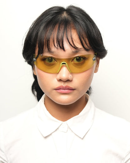 Krizia - Krizia mask sunglasses vintage Vintage Sunglasses – The Dryads