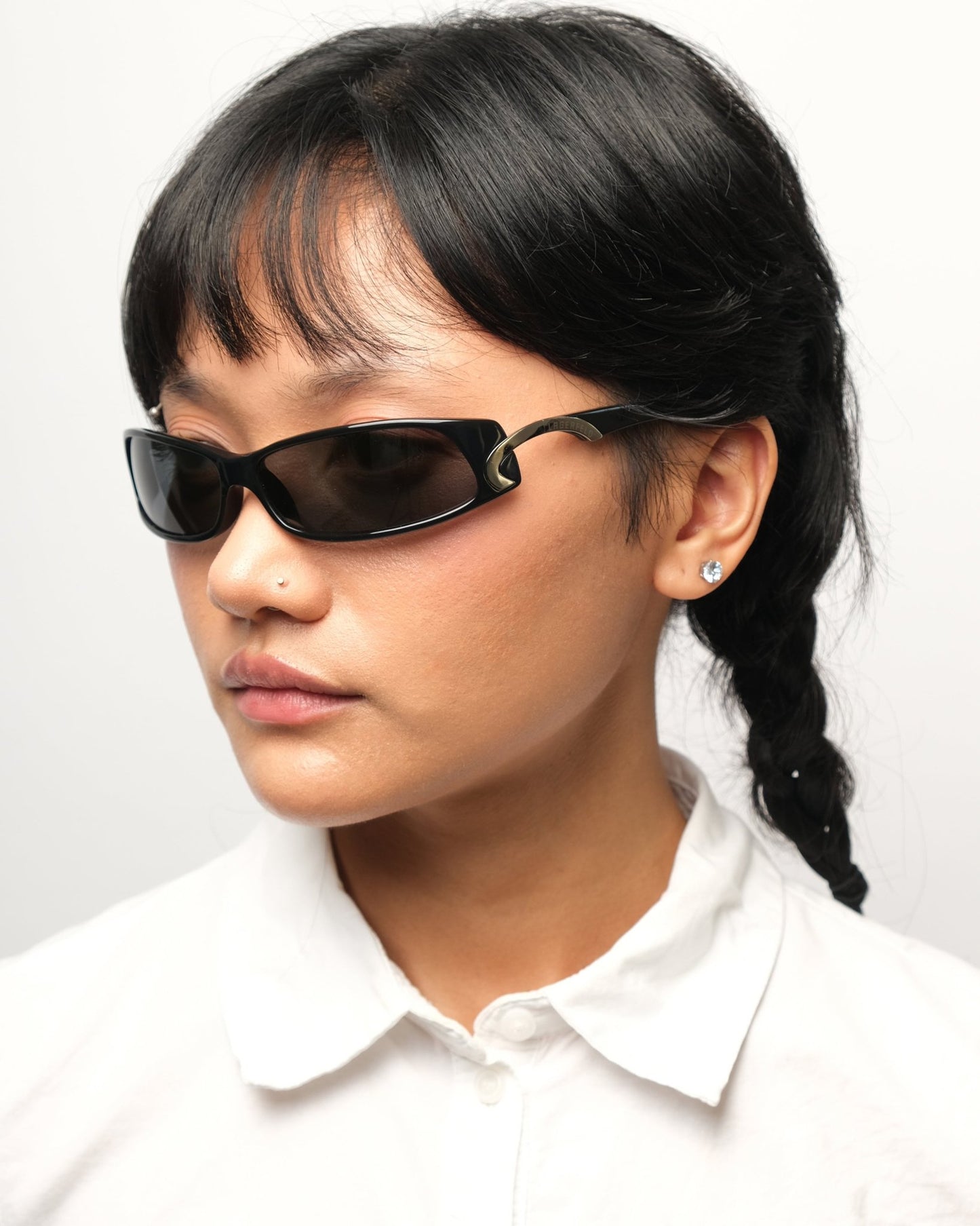 Lagerfeld - Lagerfeld Wraparound vintage Sunglasses – The Dryads