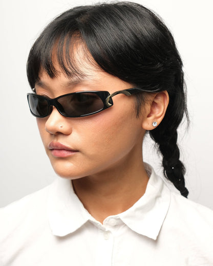 Lagerfeld - Lagerfeld Wraparound vintage Sunglasses – The Dryads