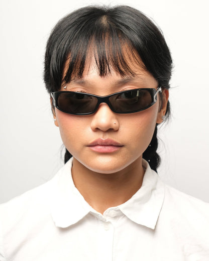 Lagerfeld - Lagerfeld Wraparound vintage Sunglasses – The Dryads