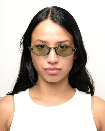 Onyx - Onyx rimless sunglasses vintage Sunglasses – The Dryads