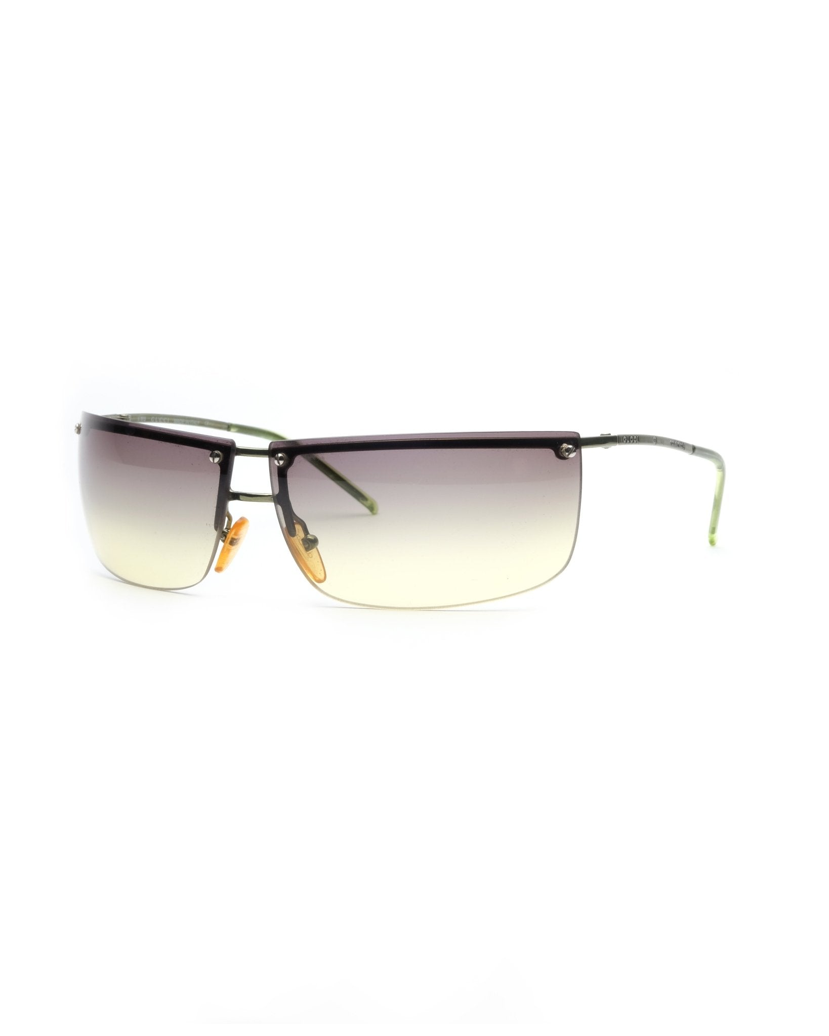 Runway FW2000 Gucci half - frame sunglasses - Sunglasses - image - 2