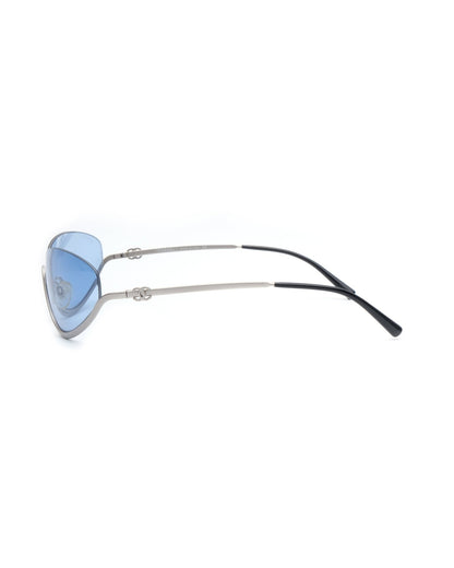 SS2000 Chanel Half - Rim Sunglasses in Satin Silver - Sunglasses - image - 7