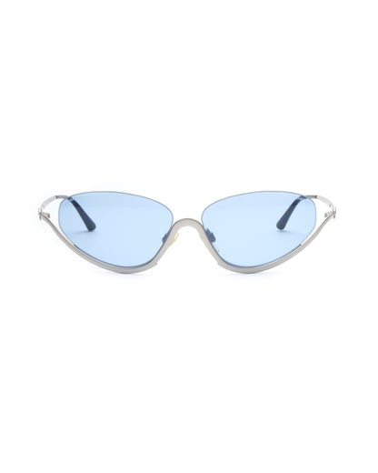 SS2000 Chanel Half - Rim Sunglasses in Satin Silver - Sunglasses - image - 1