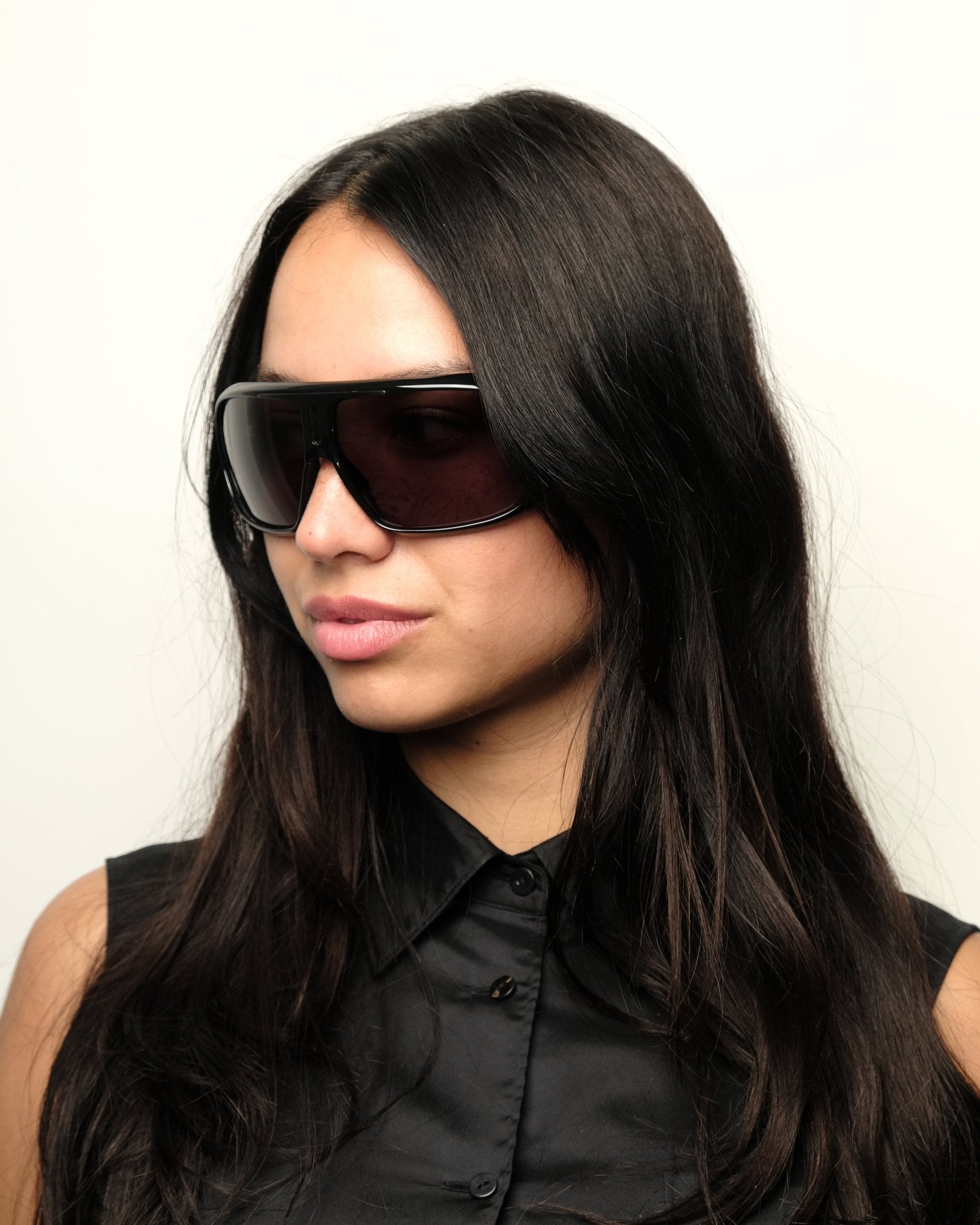 Yves Saint Laurent - Yves Saint Laurent Spring 2004 mask vintage Sunglasses – The Dryads